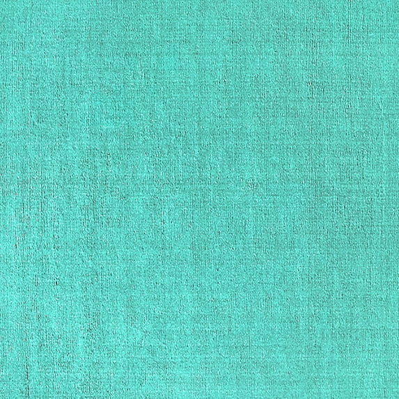 Ahgly Company Indoor Square Oriental Turquoise Blue Industrial Area Rugs, 4' Square