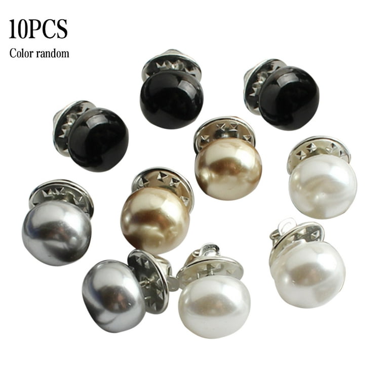 10Pcs Pearl Buttons Round Pearl Buttons Decorative Button Clothing  Embellishment 