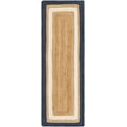 thumbnail image 2 of 2x14 Ft Beige and Navy Blue & White Jute Area Rug, Hand-Woven, Reversible, Farmhouse Boho Style, Durable & Pet-Friendly Rug for Living Room, Dining Room, and Bedroom, 2 of 5
