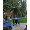 thumbnail image 4 of 10 lb Fire Glass for Propane Fire Pit, 1/2 inch Decorative Fireplace Glass Rocks for Fire Pit Table, Turquoise Blue, 4 of 6