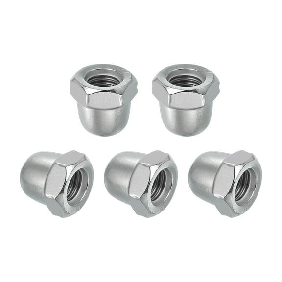 5 Pcs M10x1.5mm Acorn Cap Nuts, 304 Stainless Steel Hex Cap Dome Head Nuts