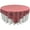 Red and White, variant on LA Linen Polyester Gingham Checkered 90-Inch Round Tablecloth, Orange and White