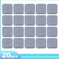 thumbnail image 2 of 20 piezas Deslizadores deslizantes para muebles de la serie 25 x 25 mm Almohadillas autoadhesivas cuadradas para mover muebles fácilmente, 2 of 5