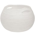 thumbnail image 2 of Woven Storage Basket, Cotton Rope Basket, Round Laundry Basket, White Storage Bin, 11X9 in Woven Basket with Handles for Nursery, Closet, Bedroom, and Laundry Room Organization, 2 of 6