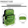 thumbnail image 6 of FUIALDOLG Green Cactus Pattern Cross Body Bags, 2 Layer Crossbody Wallet for Daily Commute, Stretch Polyester with Compartments Cellphone Handbag, 6 of 7