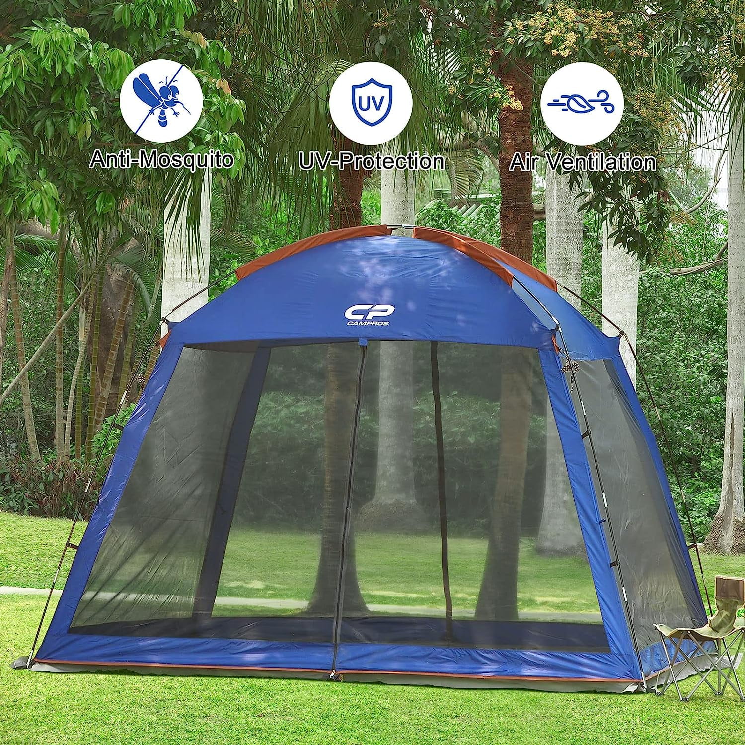 CAMPROS Screen House Room Camping Tent 10 x 10 Ft Canopy Tent Screen Shelter Gazebos Outdoor