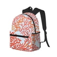 thumbnail image 2 of Vsdgher Corals Print Unisex Large Capacity Bookbag Schoolbag Casual Daypack for High School/College/Teens/Travel/Work, 2 of 8