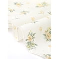 thumbnail image 5 of INSPIRE CHIC Women's Peplum Top Short Sleeves Sweetheart Neck Shirred Floral Blouse Beige L, 5 of 6