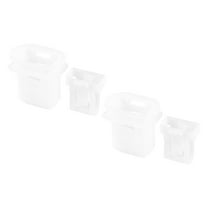 Unique Bargains 2 Pcs Rear Seat Cushion Pad Clips Set Fit for Toyota Avalon White