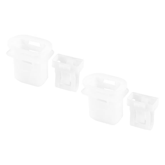 Unique Bargains 2 Pcs Rear Seat Cushion Pad Clips Set Fit for Toyota Avalon White