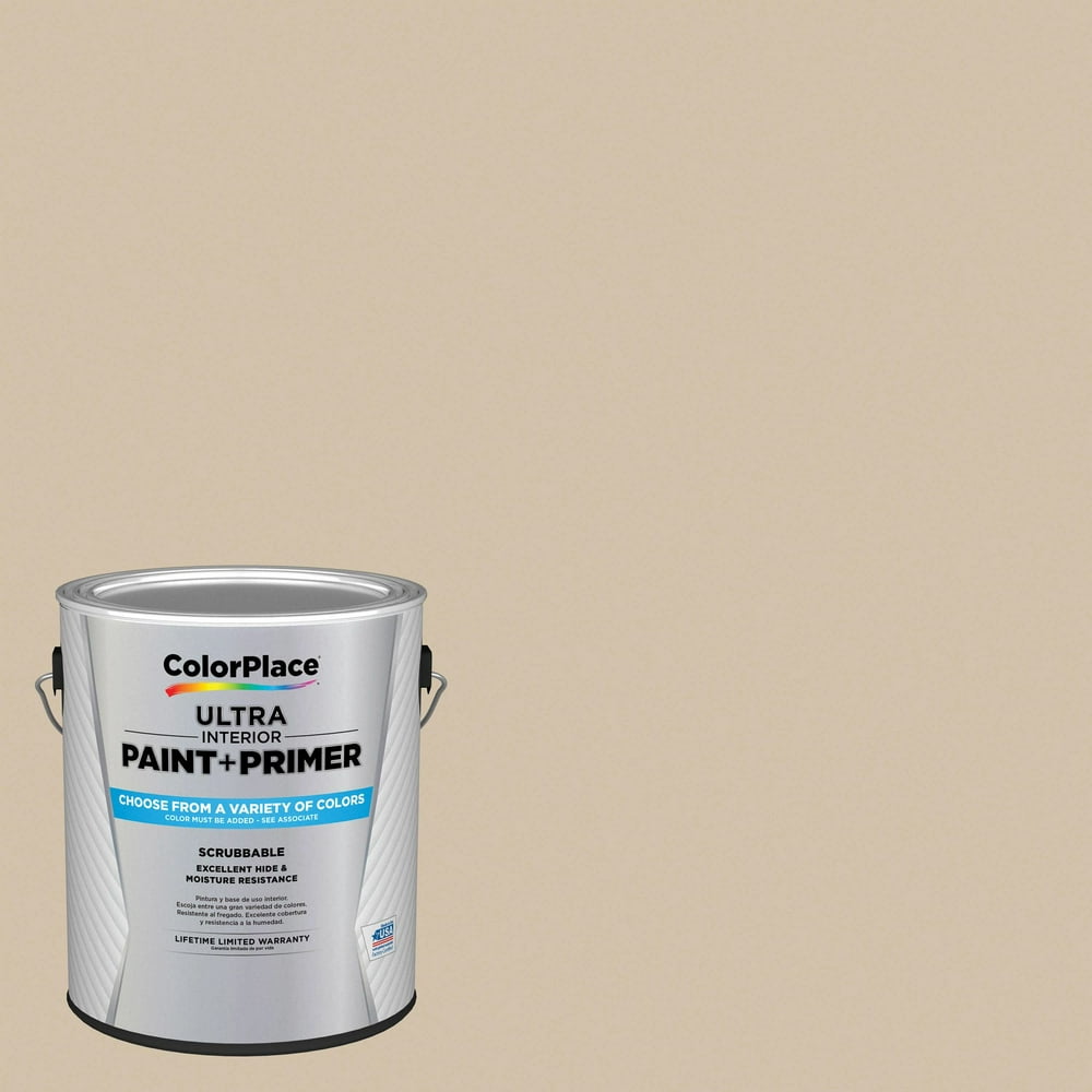 ColorPlace Ultra Interior Paint & Primer, Mushroom Cap, Flat, 1 Gallon