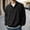 Black, variant on Bcfgryg Classic Long Sleeve Dress Shirt Elegant Solid Color Design For All Occasions Tailored Fit Button Down For Comfort And Style Ideal For Business Or Casual Wear Big and Tall Shirts Black L