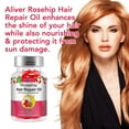 thumbnail image 5 of Aliver Rosehip Oil Capsules-Rosehip Hair Repair Oil with Keratin and Multivitamins-for Frizzy, Brittle Hair and Split Ends, 5 of 11