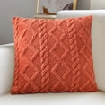 thumbnail image 4 of Dvruxg Plush Geometric Patterned Cushion Brown Polyester 45x45cm Enhances Back Support and Living Room Style Extended Length for Ultimate Relaxation, 4 of 5