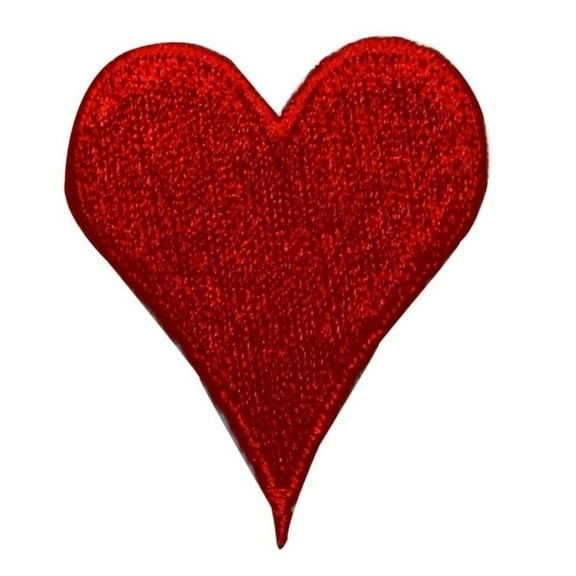 ID 0062 Heart Embroidered Iron On Applique Patch