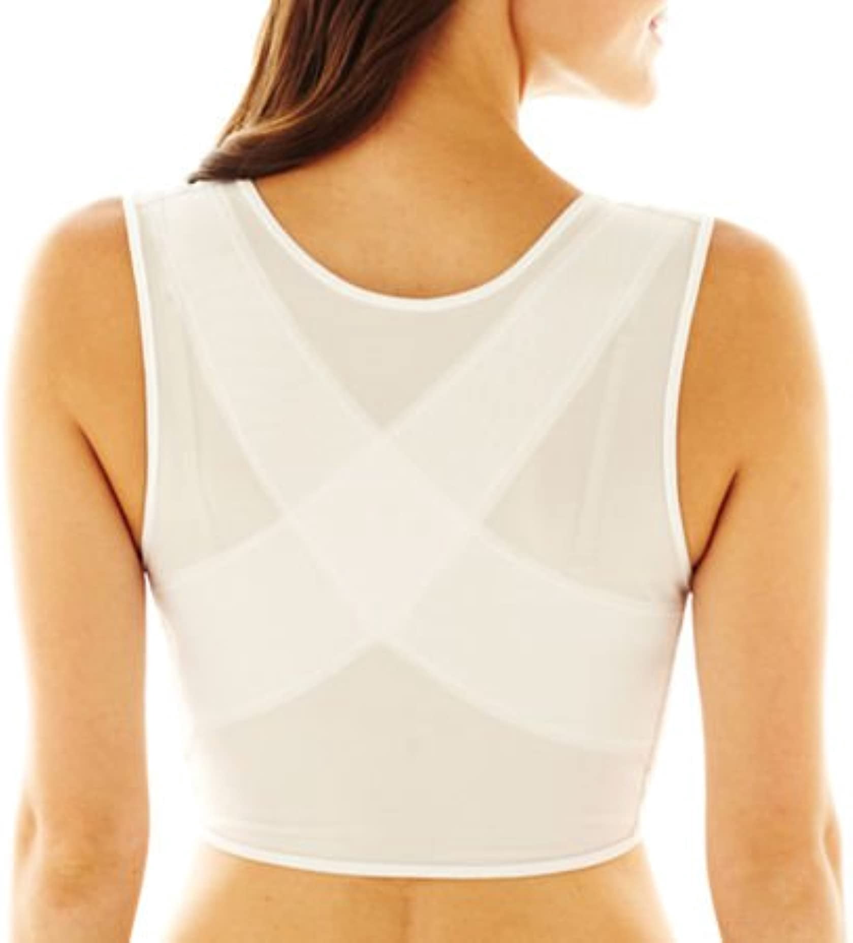 Women's Cortland Intimates 3002X Plus Size Posture Support Shoulder Brace (White 3X)