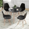 thumbnail image 3 of GVN Dining Room Table Set,Dining Table Set,5 Pieces Dining Table Set With Solid Wood Leg-Black, 3 of 13