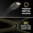 thumbnail image 4 of Scosche HDCA24 Câble HD Synchronisable HD USB vers Type-C Charger & Synchroniser Robuste 4 pieds Noir, 4 of 5