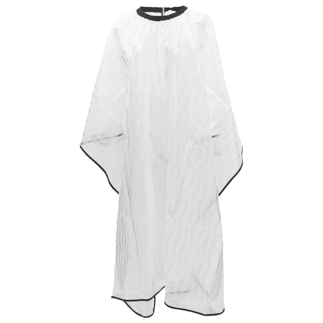 MIANGASTORE 1Pc Plastic Hairdressing Cape Waterproof Transparent Gown for Hair Dyeing
