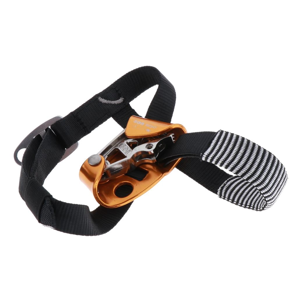 Nishiyuenyi Foot Ascender Climbing Tree Arborist Rappelling Equipment Rope Clamp for Right Right Orange