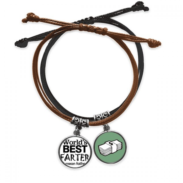 Mejor padre cita el día del padre Pulsera Cuerda Mano Cadena Cuero Dinero Pulsera Unbranded M