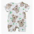 thumbnail image 4 of Mrzhqd Cute Bodysuits for Baby Toddler Children Girls Print Summer Short Sleeve Romper Jumpsuit Clothes Green 3-6 Months, 4 of 4