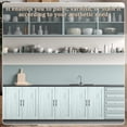 thumbnail image 2 of 2 Pack 16.25'' W x 22.5'' H Unfinished Kitchen Cabinet Door Replacement with Hinges and Handles, Shaker Cabinet Doors Front Replacement for Kitchen Bathroom Vanity Closet, 2 of 6