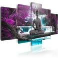 thumbnail image 1 of Tiptophomedecor Stretched Canvas Zen Art - Waterfall And Buddha - Stretched & Framed Ready To Hang Art, 1 of 4