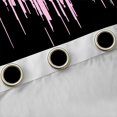 thumbnail image 4 of Homewish Neon Stripe Black Out Curtains,Modern Geometric Print Curtains Pack of 2 (42x63 Each),Pink Black Bedroom Curtains For Girls Boys,Ultra Soft Home Decor, 4 of 6
