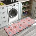 thumbnail image 3 of Pink Cow Milk Strawberry Pattern Kitchen Rug Mat,Kitchen Runner Rugs Non Skid Washable,Decorative Kitchen Floor Mats for Kitchen,Sink,Laundry,17"x47.2", 3 of 7