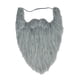 thumbnail image 5 of Barba de Papá Noel de Navidad, barba falsa, accesorios de espectáculo, barba de franela, Facial falso, vestido elegante para actuación, Navidad, Gris, 5 of 8