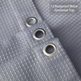 thumbnail image 2 of GlowSol 72"x78" Waffle Extra Long Shower Curtain Heavy Duty Fabric Shower Curtains with Waterproof Waffle Weave Hotel Quality Bathroom, Gray, 1 Panel, 2 of 5