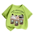 thumbnail image 2 of Tiijoy Girls Cute Cartoon Graphic Tee Casual Short Sleeve Crew Neck T Shirt, Sizes 2-14, 2 of 4