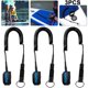 thumbnail image 5 of Correa Tabla Surf en Espiral Accesorios Cuerda Pie Seguridad Tabla Surf TPU (7 Mm), 5 of 8