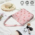 thumbnail image 2 of Canvas Shoulder Bag for Travelers Strawberry Shoulder Bag for College Work Travel Shopping Canvas Shoulder Bag, 2 of 5