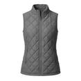 thumbnail image 6 of cocolona Quilted Vest for Women LightWeight Solid Color Basic Sleeveless Jacket Fall Winter Stand Collar Zipper Coat with Pocket, 6 of 6