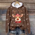 thumbnail image 7 of Futezty Christmas Hoodies for Women Fashion Graphic Sweatshirts Casual Long Sleeve Hooded Girls Teen, 7 of 7