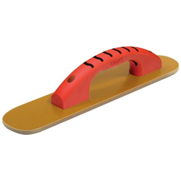 Kraft Tools CF502PF 18"x3-1/2" Round End Laminated Canvas Resin Hand Float w/ProForm® Handle