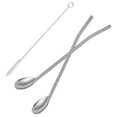 thumbnail image 2 of Straw Spoon Stainless Steel 8 pcs, 2 of 5