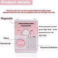 thumbnail image 2 of Mini Cajero Automático Ahorro Hucha Juguetes Niños Niñas Niños Adultos Cajeros Automáticos Electrónicos Monedas Ahorro de Dinero Contraseña Digital Desplazamiento Automático Caja Fuerte Regalos para Niños (Rosa/Gato) brillar Electrónica, 2 of 5