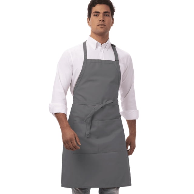 Delantal de Carnicero Chef Works Gris Ajustable Unisex Talla Única
