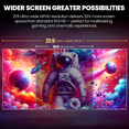thumbnail image 2 of Suevery 34" 120Hz IPS UltraWide Gaming Monitor, 2560×1080 WFHD, 120 sRGB, Built-in Speakers, Wall-Mountable, Black, 2 of 9