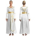 thumbnail image 3 of iiniim Women's Sleeveless Tunic Overlay Dance Cover Up Maxi Dress White L, 3 of 7