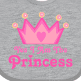 thumbnail image 4 of Inktastic Yes I Am The Princess Crown Girls Baby Bib, 4 of 4