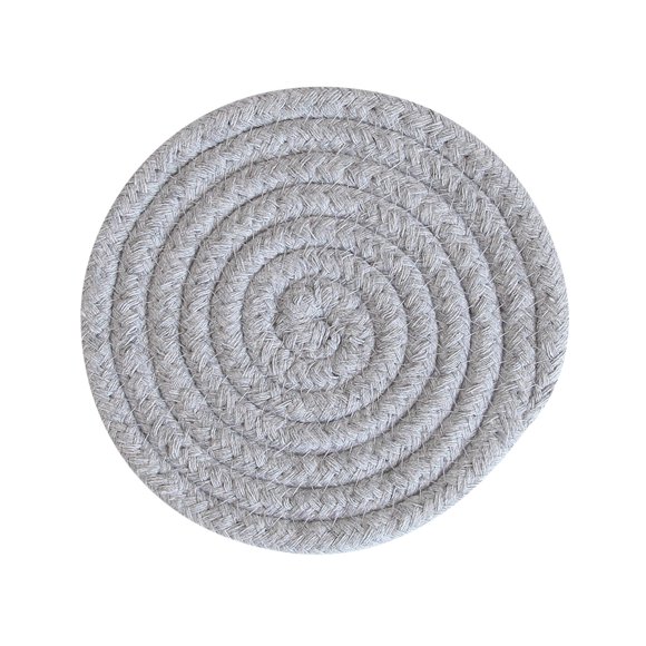 Ramiter Tapis Isolant en Coton 12cm Tapis de Repas Tissé Anti-Brûlure Tapis de Table Tapis de Bol Tapis de Pot Simple Nordique Tapis Isolant en Coton Assiettes de Chargeur