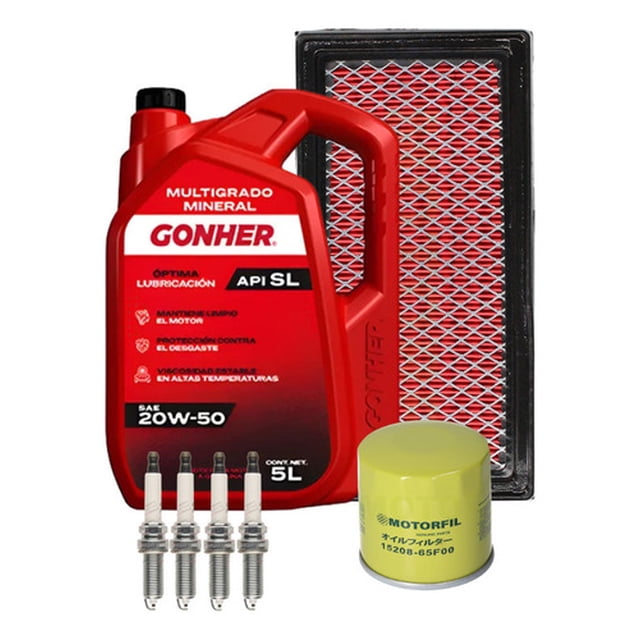 Kit De Afinacion Nissan Versa 2012-2019 1.6l Gonher 20w50