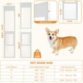 thumbnail image 4 of Slsy Dog Door for Sliding Glass Door, Adjustable Height 68.9"–74.8", Insert Pet Door Panel with Lock for Renters and Apartments, Ideal for Small Dogs and Cats – XS, 4 of 9