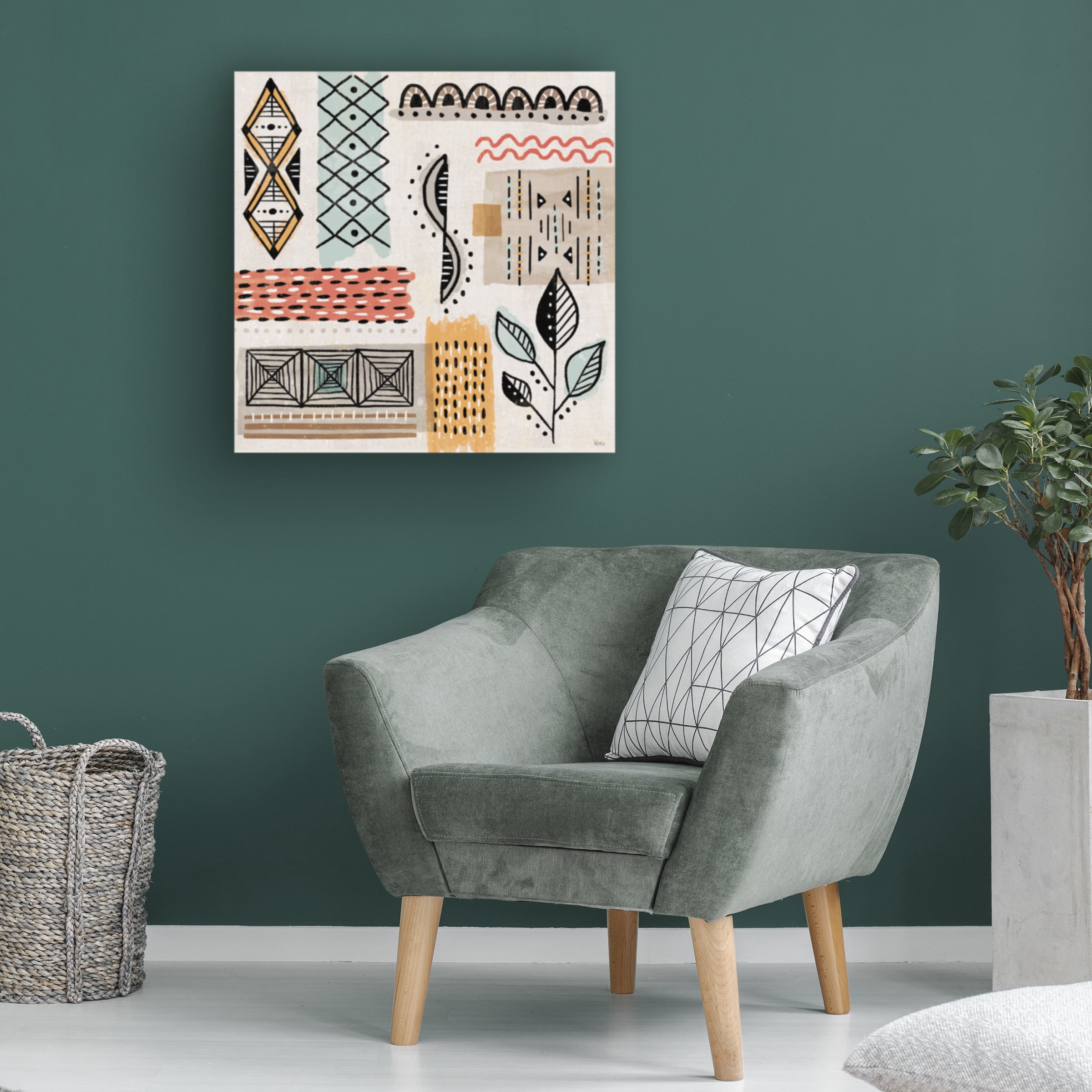 Veronique Charron 'Tribal Tones IV' Canvas Art