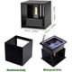 thumbnail image 5 of RV Luz de pared LED moderna de 12 W/luz de pared exterior, ángulo de haz ajustable impermeable, carcasa de aleación de aluminio, (negro-6000 K) Rojo Verde, 5 of 5