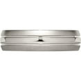 thumbnail image 3 of Titanium Brushed And Polished 6mm Grooved Band (Size 10) Made In China tb190-10, 3 of 5